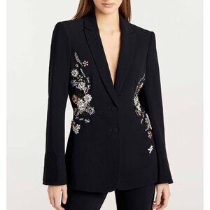 Cinq a Sept Cheyenne Ivy Garden Blazer bejeweled crystal embroidered jacket 8
